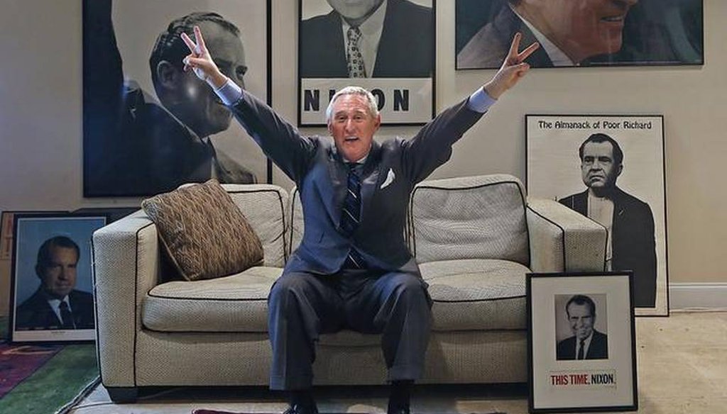 Roger Stone, a veteran political operative, was photographed in his Fort Lauderdale office in 2014. (Miami Herald/Carl Juste)