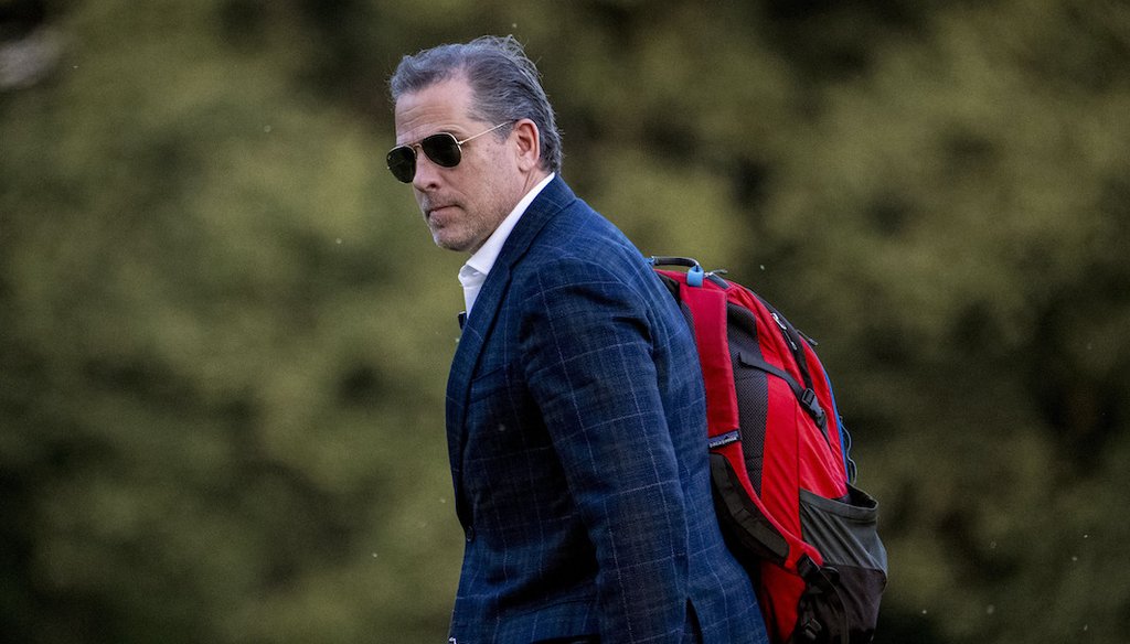 Hunter Biden, President Joe Biden’s son, walks from Marine One upon arrival at Fort McNair, June 25, 2023, in Washington. (AP)